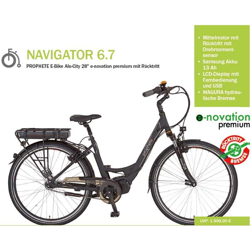 Prophete Navigator 6.7 Mittelmotor eBike