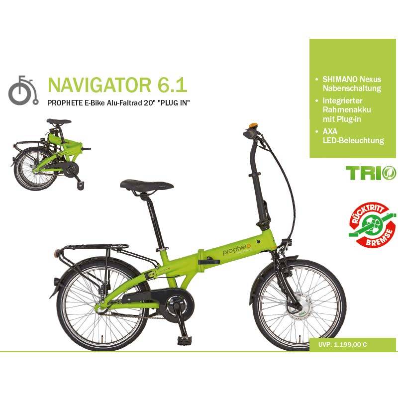 Zündapp Green 1.0 fats baugleich mit Prophete Navigator 6.1